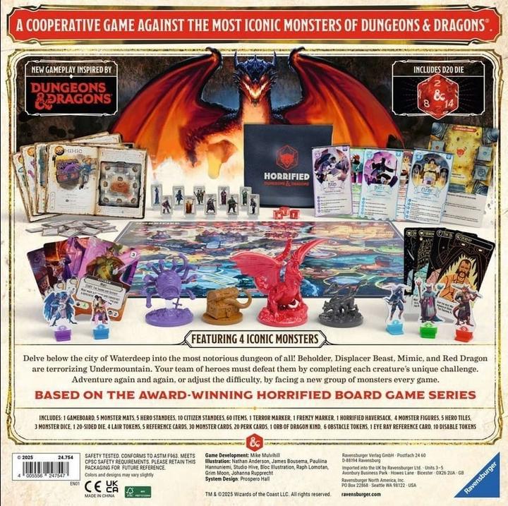 Image du produit Ravensburger Horrified Dungeons & Dragons, English version (Anglais, 1 - 5 Joueur)