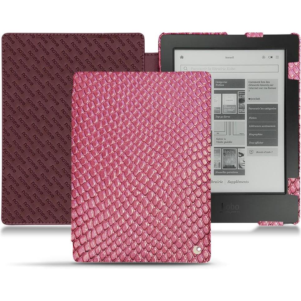 Noreve Lederschutzhülle horizontal (Aura H2O), Tablet Hülle, Rosa