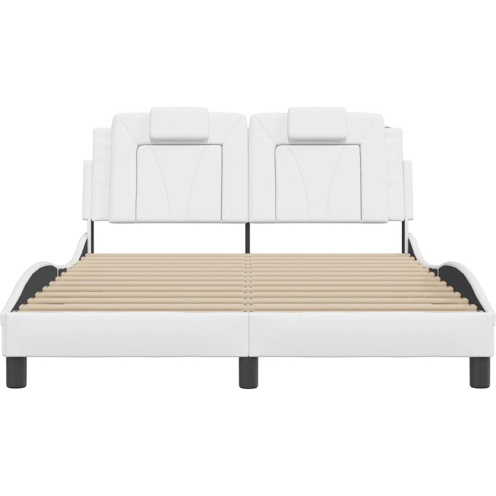 Thumbnail - VidaXL, Bett, Bettgestell mit Kopfteil Kunstleder (120 x 200 cm)