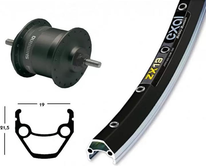Actual product image Exal Starr36L (Front wheel, 26")