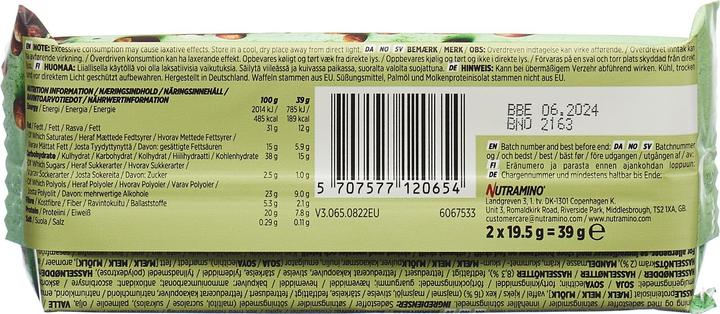 Valeurs nutritives et ingrédients Nutramino Nutra-Go (470 g, 12 pcs)