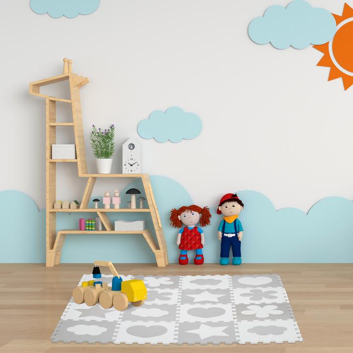 Image du produit Relaxdays Tapis-puzzle (31,5 x 31,5 x 1 cm)