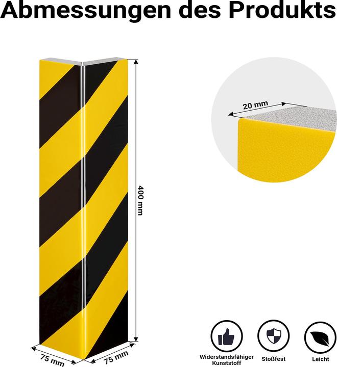 Produktbild Wiltec Garagen Wandschutz Selbstklebend Türkantenschutz Einparkhilfe Auto Garage