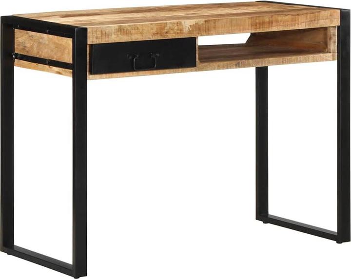 Actual product image VidaXL Desk 100x50x75 cm Rough solid wood mango desk Work desk (100 x 50 x 75 cm)