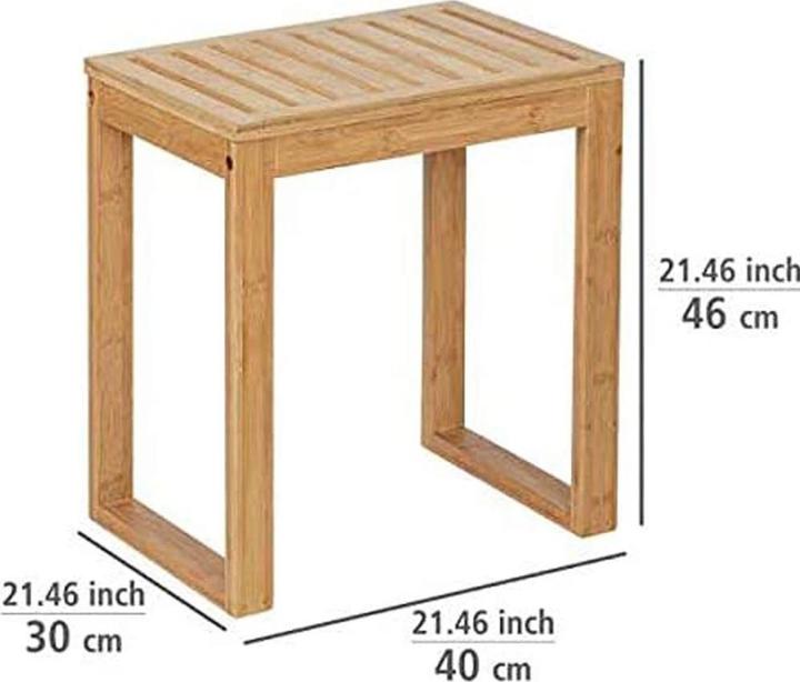 Actual product image Wenko Bathroom stool Bambusa