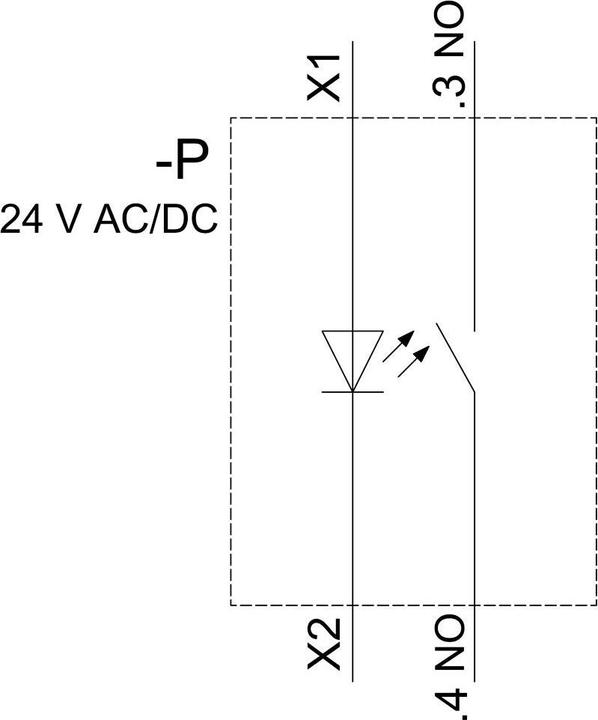 Produktbild Siemens Illuminated pushbutton, 22mm, white