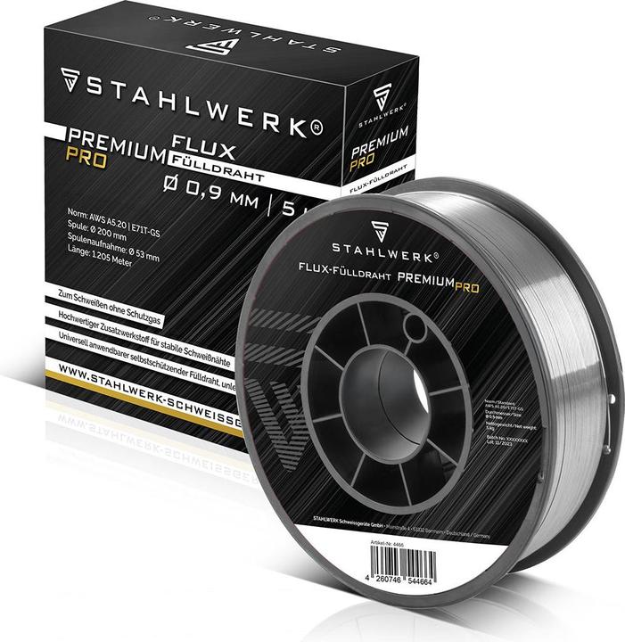 Actual product image Stahlwerk Welding wire MIG MAG Premium cored wire E71T-GS Ø 0.9 mm S200/D200 5 kg