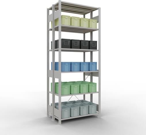 Produktbild Schulte Lagertechnik Doppel-Grund-Regal MULTIplus150