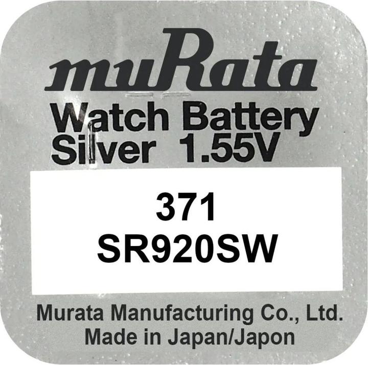 Produktbild Murata Knopfzellen 371 (10 Stk., SR920, 40 mAh)