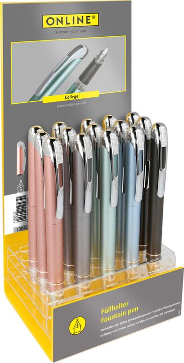 Online Présentoir acrylique Stylo plume M 12588/15 College (Multicolore, 21 x)