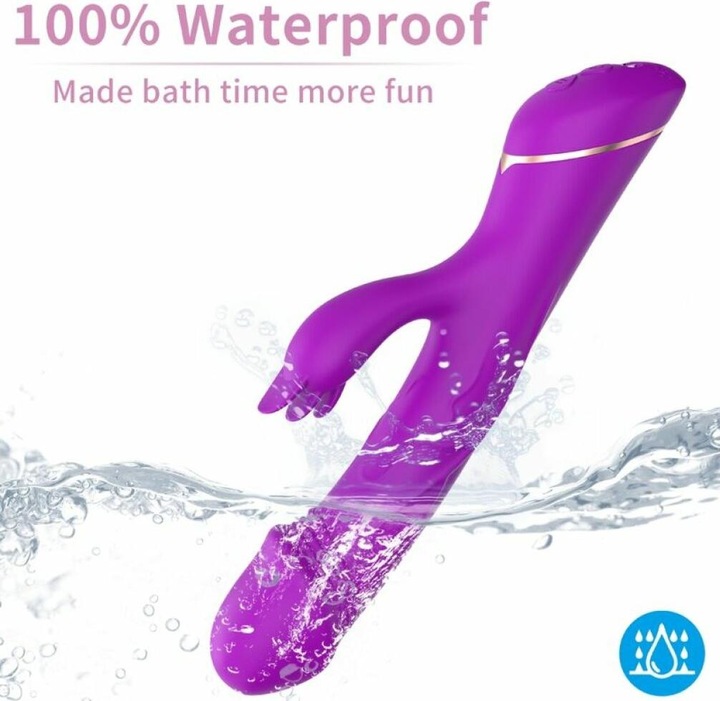 Image du produit Armony Vibromasseur Gode Lapin Silicone Violet