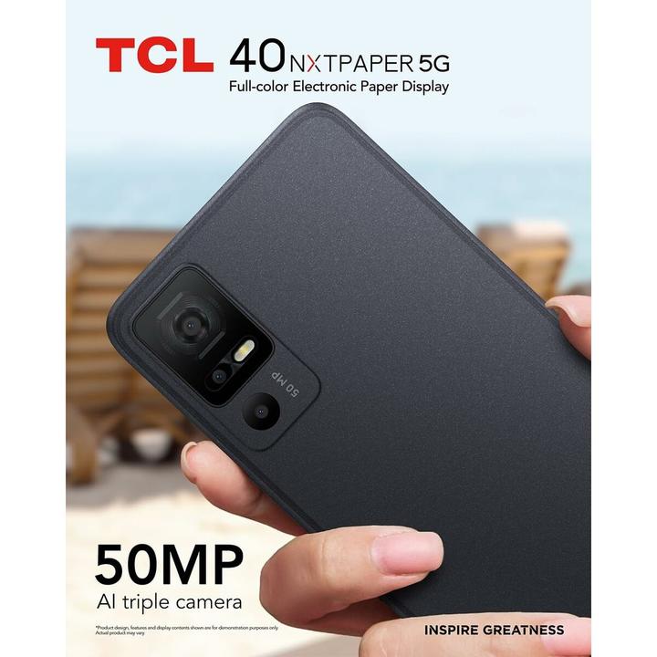 Produktbild TCL 40 NxtPaper 5G (256 GB, Starlight Black, 6.60", Hybrid Dual SIM, 5G)