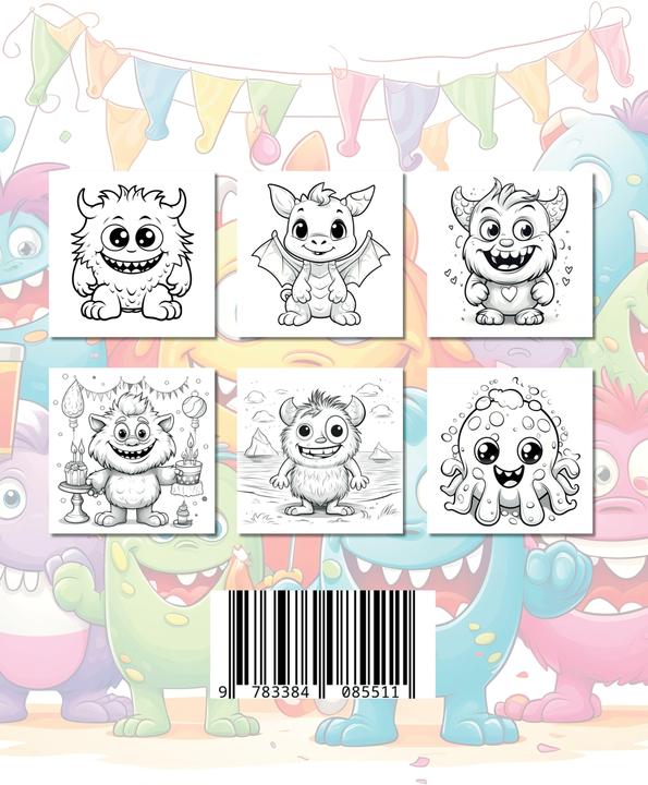 Produktbild Tier Malbücher:Monster Malbuch