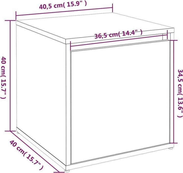 Produktbild vidaXL Schubladenbox (40.50 cm, 1x)