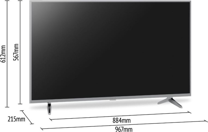 Actual product image Panasonic TX-43MSW504S (43", MSW504, LED, 4K, 2023)