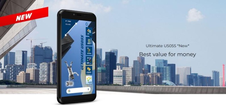 Actual product image Energizer Ultimate U505S Smartphone - Smartphone 1 GB RAM 16 GB 5 Inch 4G Dual Sim EU (Black) (16 GB, Black, 5", Dual SIM, 5 Mpx, 4G)