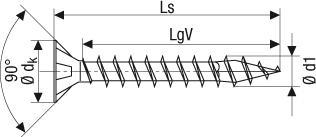 Image du produit Spax Tête Fraisée à Empreinte Cruciforme Z2 Entièrement Filetée Wirox (200 Vis par pièce)
