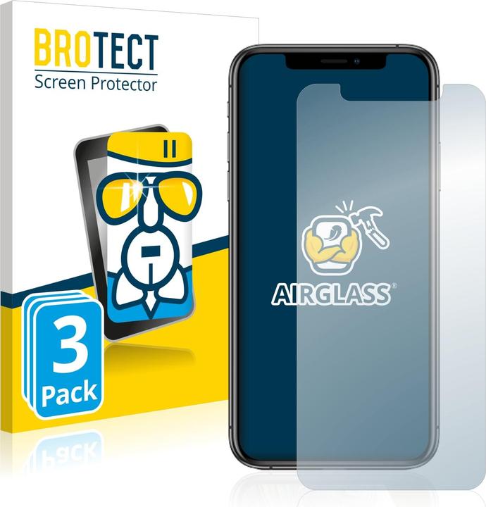 BROTECT AirGlass Vetro (3 Pezzo/i, Apple iPhone XS)