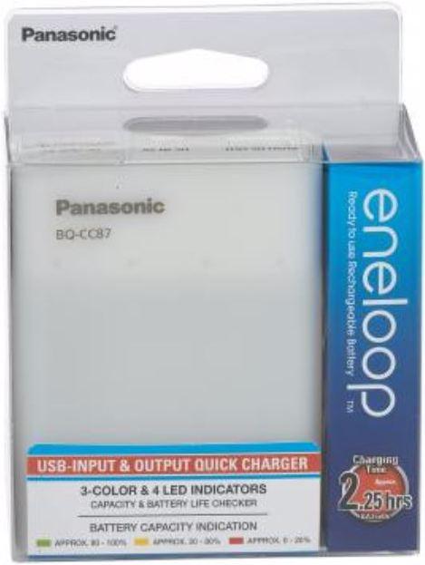Actual product image Panasonic Eneloop BQ-CC87 (4 pcs., AA, 1900 mAh, Battery + charger)