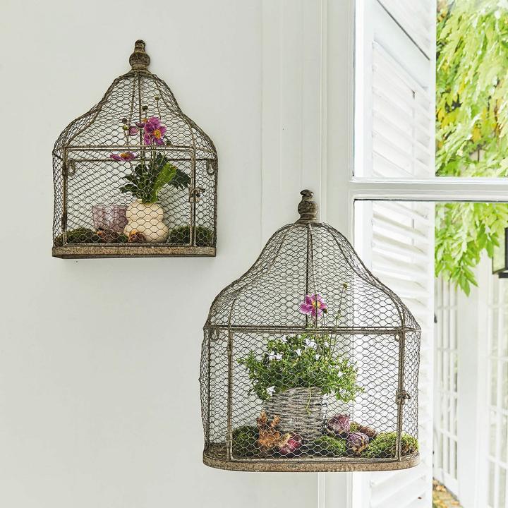 Actual product image Loberon Aviary Set of 2 Cavan antique grey