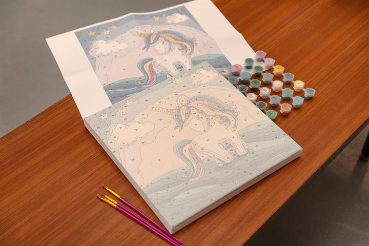 Actual product image Craft Buddy Painting by Numbers Kitten Rainbow (1x)