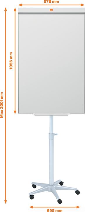 Immagine prodotto Nobo Lavagna a fogli mobili Barracuda (70 x 100 cm)