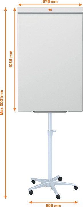 Immagine prodotto Nobo Lavagna a fogli mobili Barracuda (70 x 100 cm)