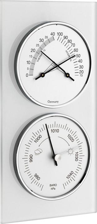 TFA Weather station glass 20.3022 analogue barometer thermo-hygrometer