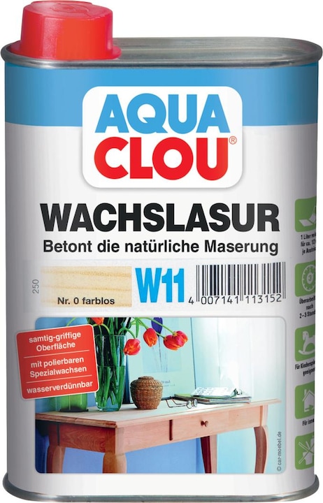 Produktbild Clou Aqua Wachslasur W11 (Farblos, 0.25 l)