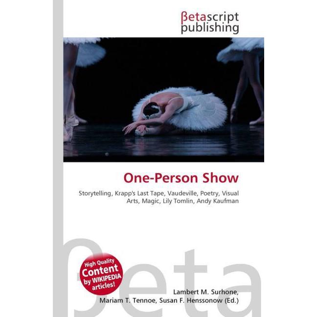 One-Person Show, Fachbücher von Miriam T. Timpledon, Susan F. Marseken, Lambert M. Surhone