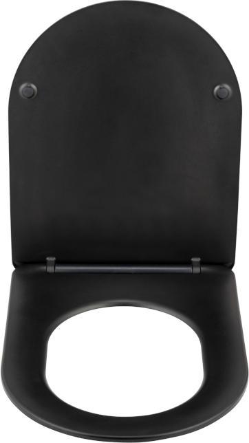 Produktbild Wenko WC-Sitz Galati schwarz matt