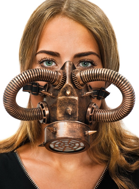 Produktbild Metamorph Steampunk Gasmaske kupfer