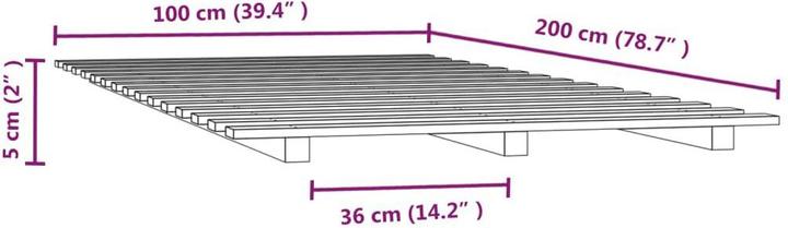 Actual product image vidaXL Rutter (100 x 200 cm)