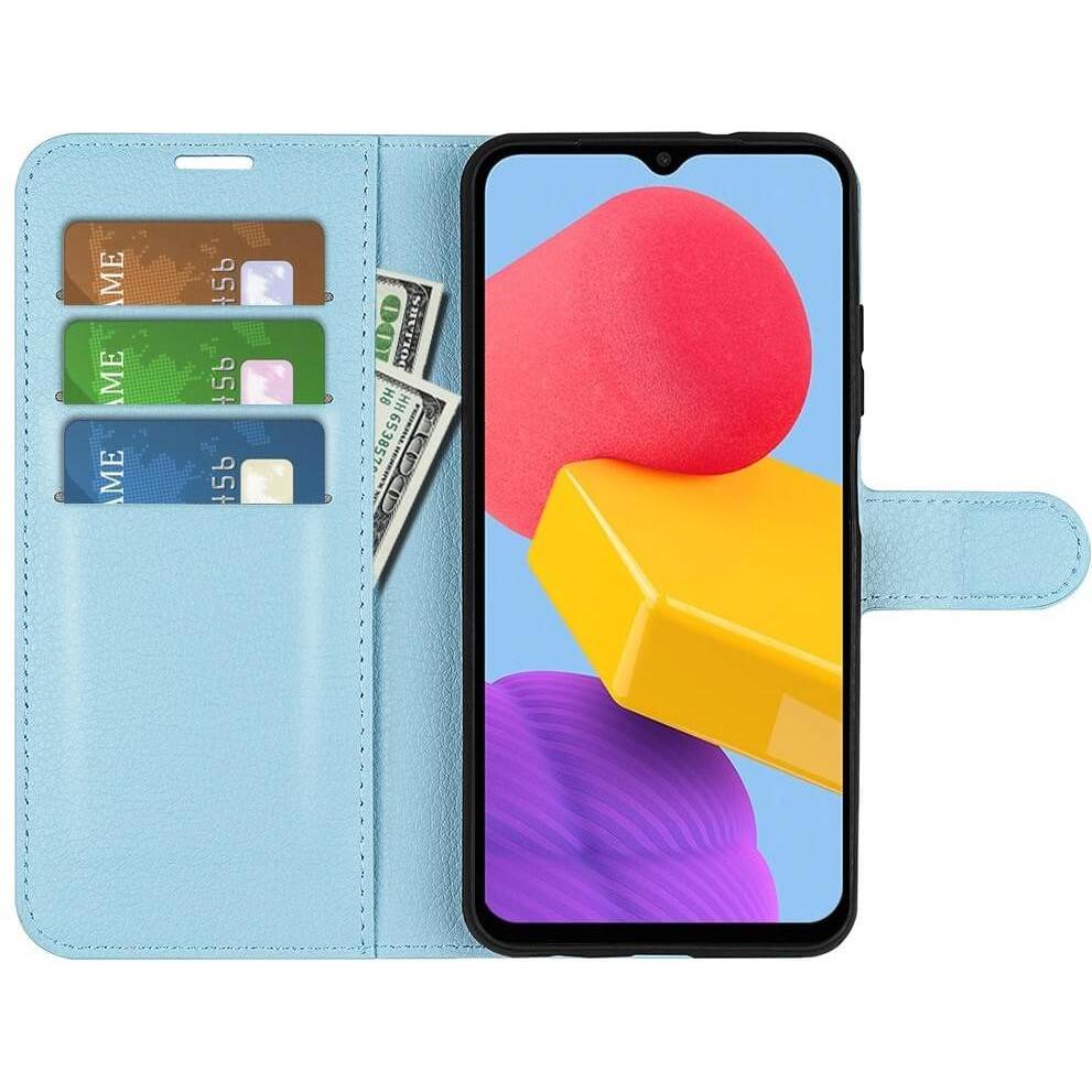 Thumbnail - Cover-Discount Galaxy M13 - Leder Etui Hülle blau (Samsung Galaxy M13), Smartphone Hülle, Blau