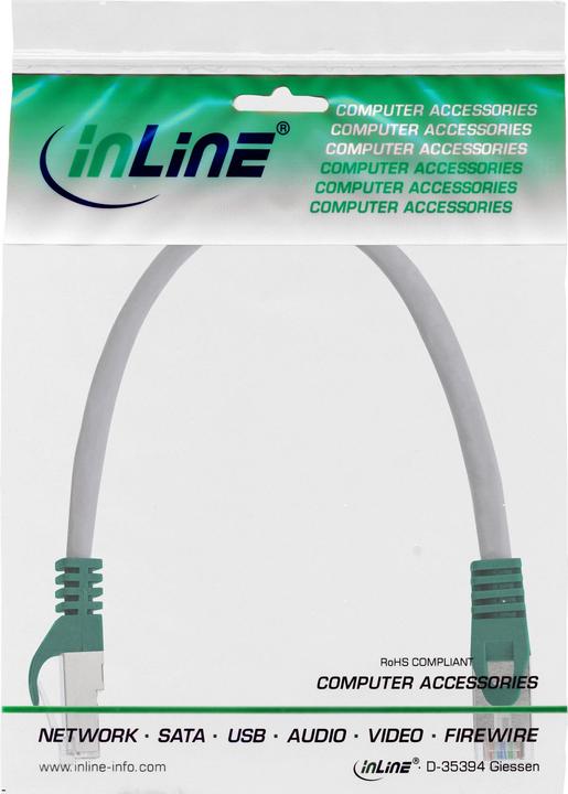 Image du produit InLine Câble de brassage croisé (SF/UTP, CAT5e, 0.30 m)