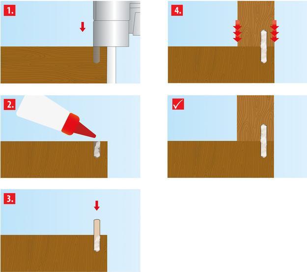Image du produit Tox Chevilles plates en bois Miniset Biscuit Wood 100 pièces (100 pcs)