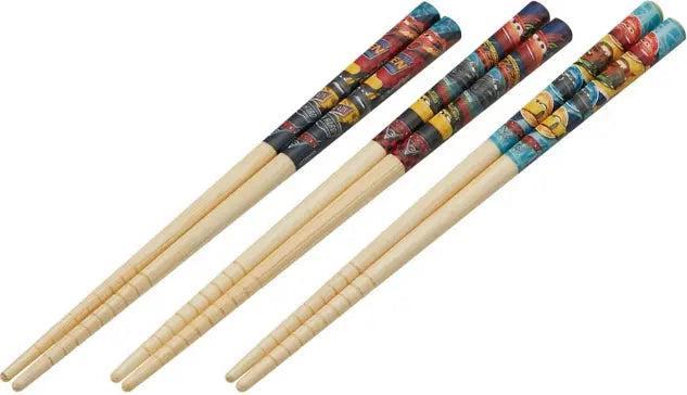 Produktbild Disney Cars 3/Crossroad Bambus Essstäbchen mit rutschfester Beschichtung 3er-Set (16,5cm)