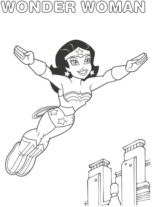 Actual product image DC Superheroes: My Colouring Book