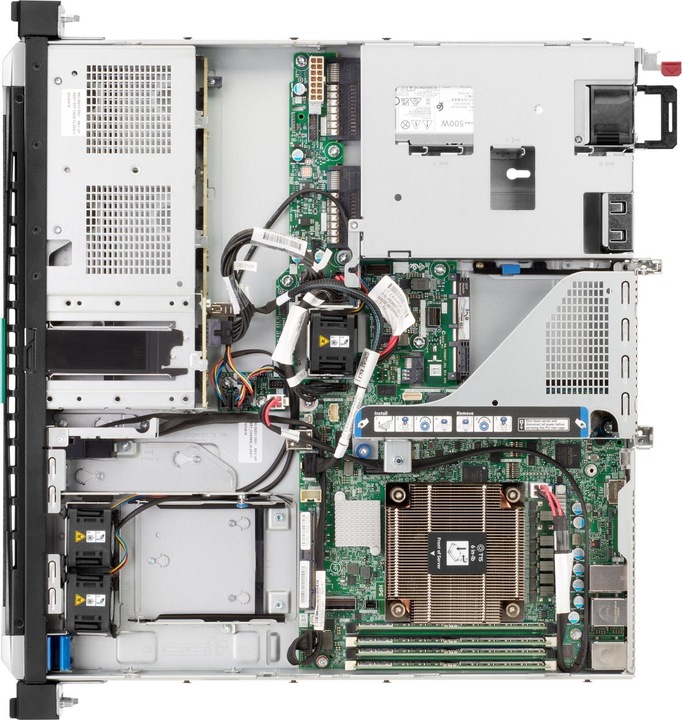 Productafbeelding HPE ProLiant DL20 Gen11 Intel Xeon E-2434 3,4GHz 4c 1P 32GB-U 4SFF 2x480GB SATA SSD 800W PS EU Serve (Intel Xeon E-2434, 32 GB, Rack Server)