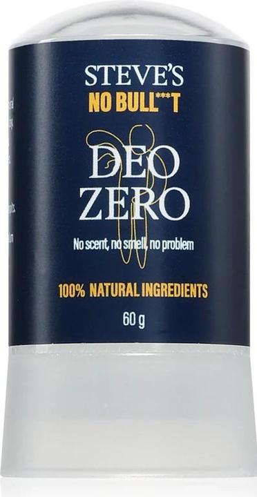 Actual product image Steve's No Bullshit Deo Zero Natural Solid Deodorant (Stick, 60 g)