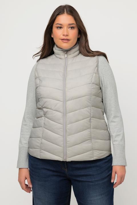 Actual product image Ulla Popken HYPRAR Quilted Water Repellent Vest (46, 48)