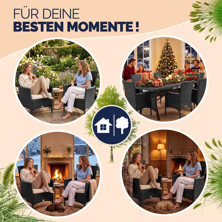 Produktbild Casaria Polyrattan Gartenstühle