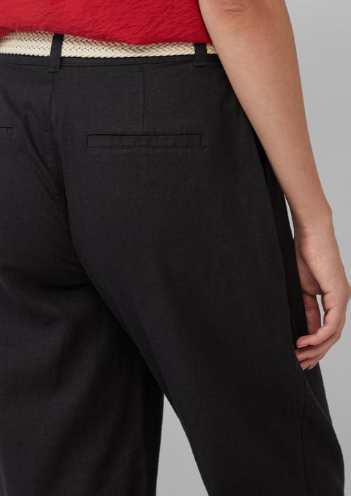 Produktbild S.Oliver Hose Cropped Chino aus Leinenmix mit geflochtenem Gürtel (48)