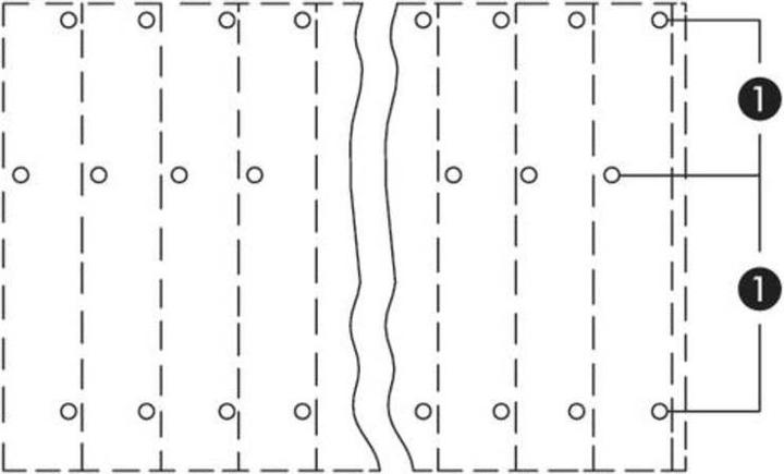 Actual product image Wago 737-206 Three-pin terminal strip for printed circuit boards 0.08-2.5 qmm grey