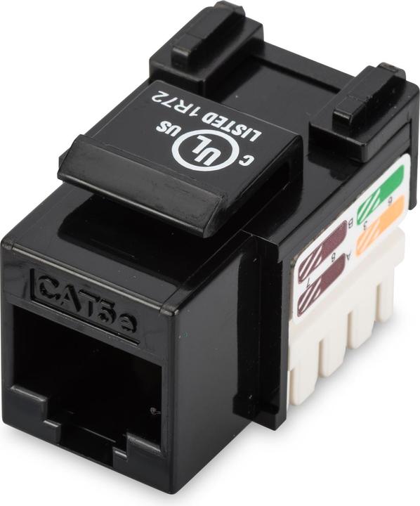Digitus CAT 5e Keystone Modul ungeschirmt RJ45 zu LSA Farbe Schwarz (Keystone Modul)