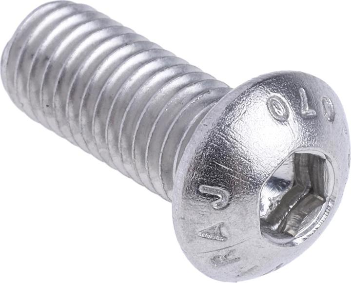 Produktbild RS PRO Schrauben Linsenkopf A2 ISO7380 M8x20mm