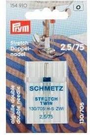 Actual product image Prym Sewing machine needle stretch no. 75 double, 1 piece