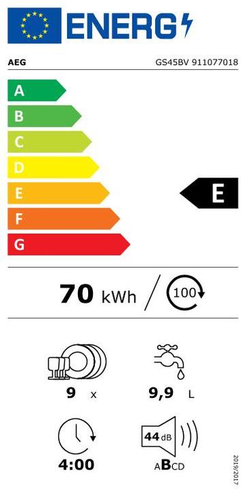 Etichetta energetica AEG GS45BV