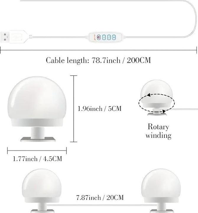Actual product image vidaXL Spiegelleuchte