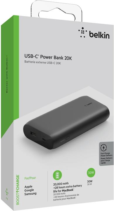 Immagine prodotto Belkin Boost Charge 20k (20000 mAh, 30 W, 74 Wh)